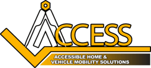 ACCESS logo with compass and checkmark design