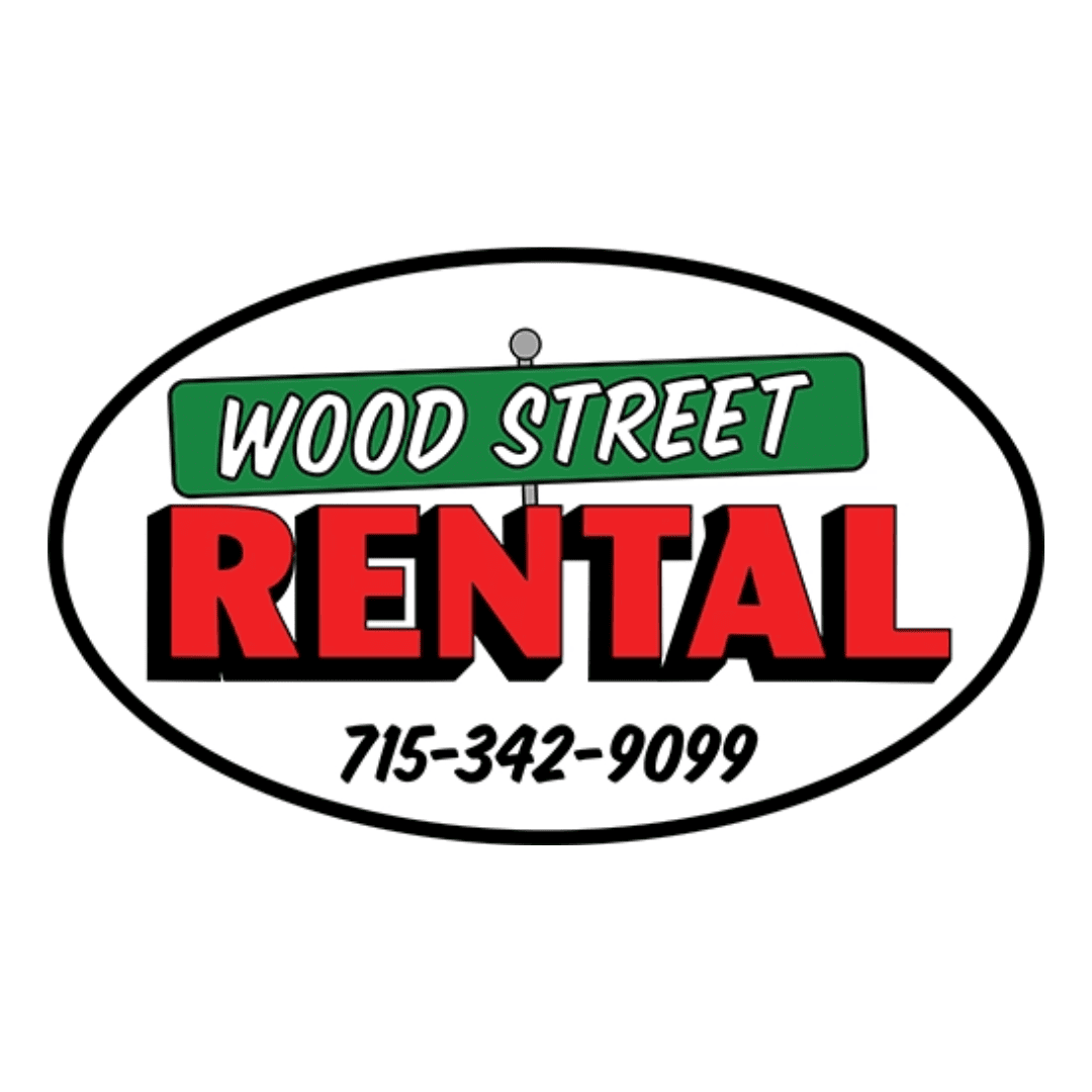 Wood Street Rental logo with phone number